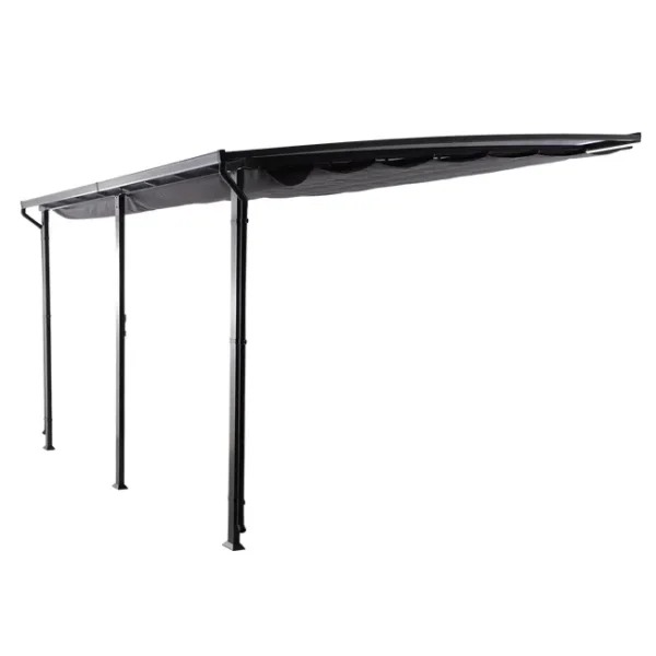 Pérgola Metálica Fija Naterial Yena 350X400X270Cm Gris Oscuro
