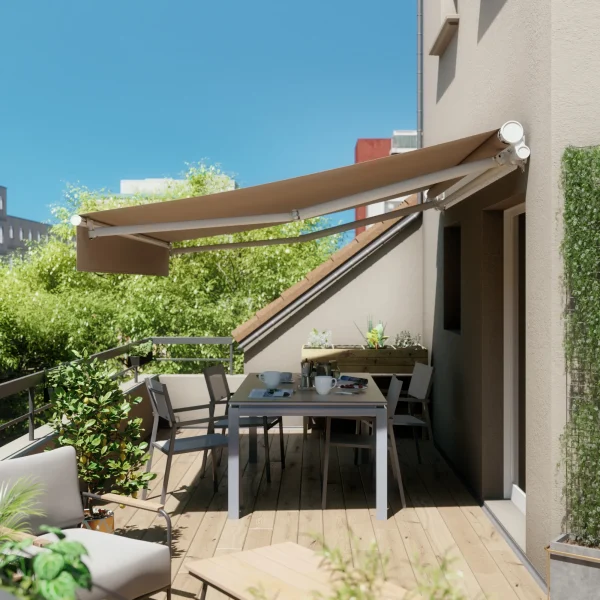 Carpa Manual Simple Naterial Calima Beige 4X3M