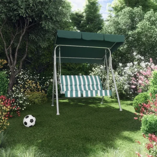 Columpio Metalico 170X113X155Cm Verde