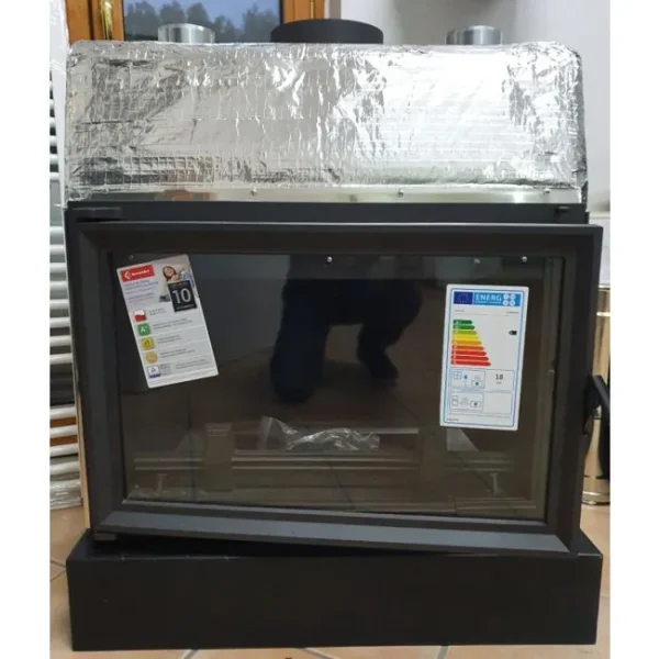 Chimenea de leña Kratki mod. Oliwia 18 kw con ventilación