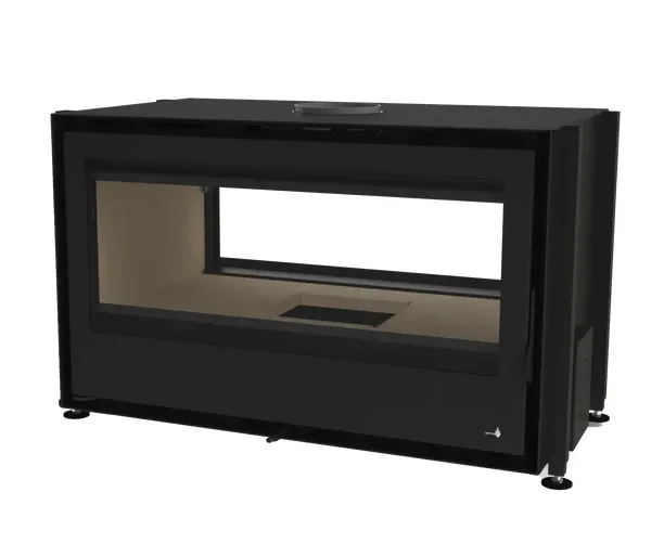 TERMOFOC - Estufa de Leña Insertable, doble cara con Turbina Modelo LAGOS C895 DOBLE CARA de 8 kW