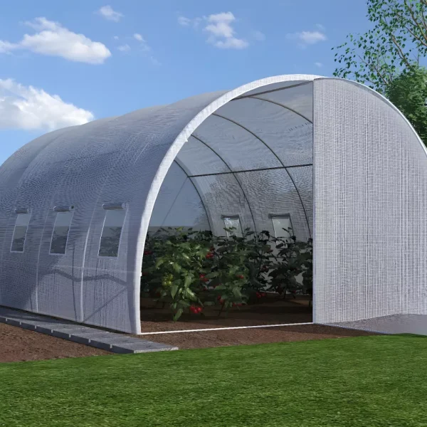 Cobertura de repuesto para invernadero túnel con puerta 12 m² L300 x W400 x H200 cm - ALOCASIA