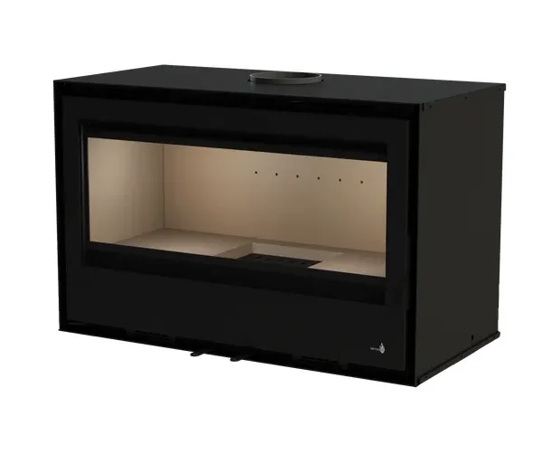 TERMOFOC - Estufa de Leña Insertable con Turbina Modelo LAGOS C595 de 6,5 kW