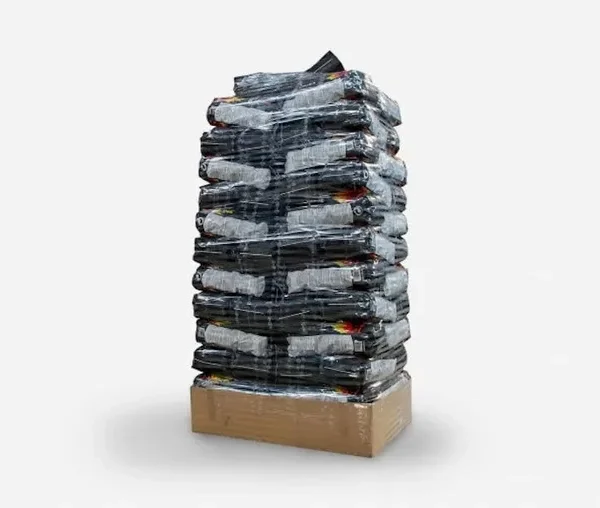 Palet de 75 sacos de Briquetas de Carbón Vegetal de 10 kilos - 750 Kilos