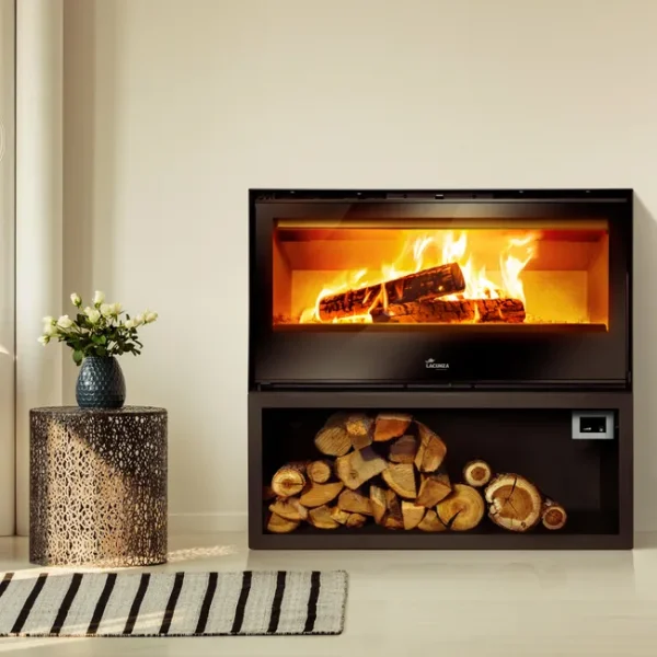 Estufa de leña ventilada LACUNZA Rock 1000