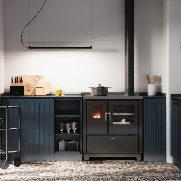 Cocina de leña Frida 80 de 7.5 kw